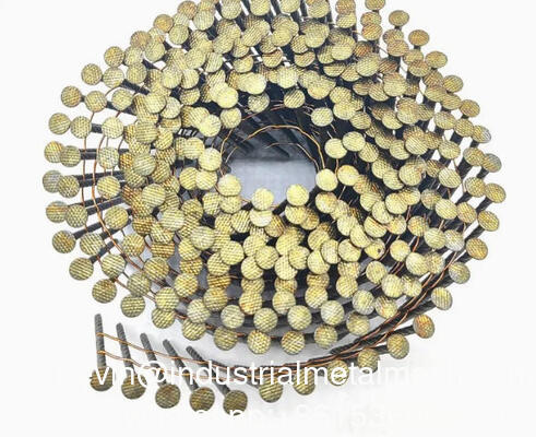 ตะปูมุงหลังคาขดลวดแบบมีปลอกเคลือบสีจากโรงงานจีน