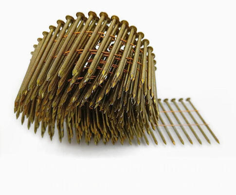ขนาด Jumbo Pallet Coil Nail Framing Nails ขนาดใหญ่