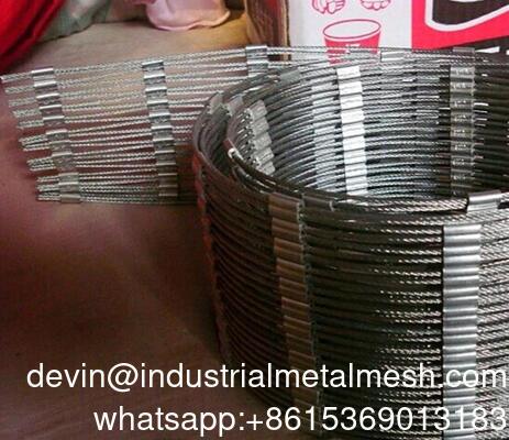 ความยืดหยุ่น 316 ป้องกันเครือข่ายนก สายใยสแตนเลส 304 สายใยป่า