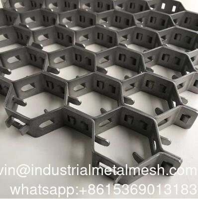 1.4845 Hex Metal สำหรับเสริมเกราะสำหรับซับในกันรอยขีดข่วน | แถบแท่ง 2.0X25 มม. | ตะแกรง hexmetal ขนาด 48 มม. | 1000X1000 มม.