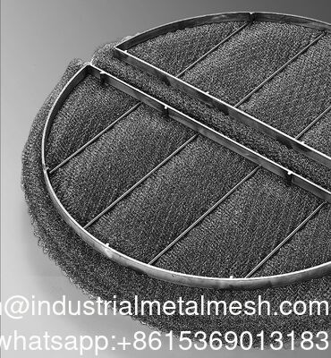 โลหะ สายผูก Mesh Demister Pad อีลิเมนเตอร์หมอก Demister สําหรับก๊าซ scrubber
