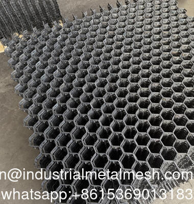 SS304H Hexagonal Metal Mesh Manufacturer Shell Type Bonding Hole Hexmetal 19MM Depth Power Plant Ducts