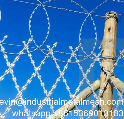Hot Dip Galvanized Bto22 welded Razor Wire Mesh สําหรับรั้วความปลอดภัย