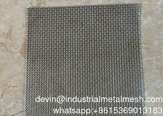 20 Mesh Lock Crimp Wire Mesh 304 สแตนเลส เนื้อโลหะตกแต่ง