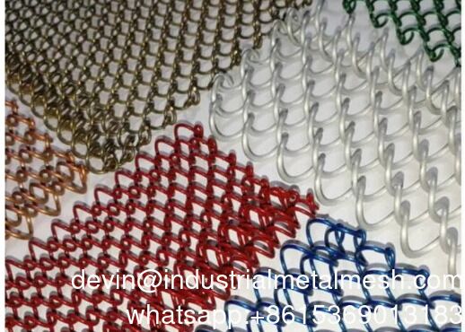 ทองแดง การตกแต่งแฟชั่น สาย Mesh Mesh แปลงผ้าม่าน ผ้าสแตนเลส