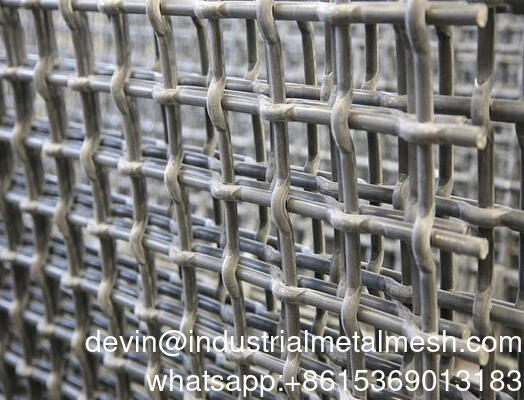 คุณภาพสูง แมนแกนเนสสั่นสะเทือนจอ Crimp สาย Mesh เหมืองสั่นสะเทือน Sieving ทราย