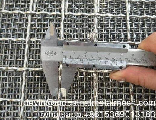 คุณภาพสูง แมนแกนเนสสั่นสะเทือนจอ Crimp สาย Mesh เหมืองสั่นสะเทือน Sieving ทราย