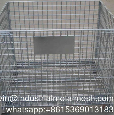 ภาระหนัก ถอดถอดถอดเหล็กแข็ง สาย Mesh กรงเก็บเก็บบรรจุ