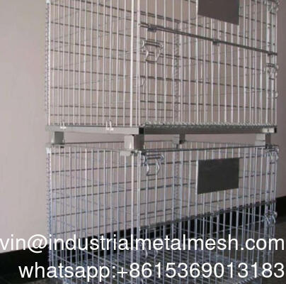 ภาระหนัก ถอดถอดถอดเหล็กแข็ง สาย Mesh กรงเก็บเก็บบรรจุ