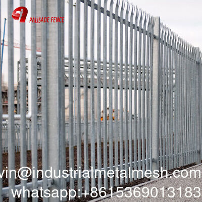 การรักษาหนักเหล็ก Palisade รั้ว รั้วความปลอดภัยภายนอกสําหรับตกแต่งสวน