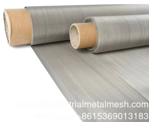 300 /325 /350/400 Mesh สายใยเหล็กไร้ขัดสําหรับกรอง Mesh การพิมพ์ระบายความร้อน