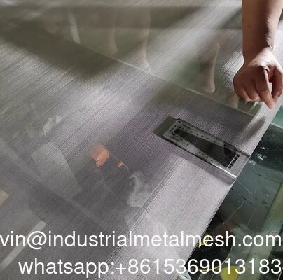 สายใยสแตนเลสแบบเรียบ 0.02-5.0mm กว้างเส้นใย & 1-500 Mesh