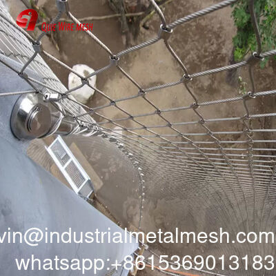 Stainless Steel 304/316 7*7 Zoo Wire Mesh Fence Green Wall Mesh Safety Net Stainless Steel Rope Mesh