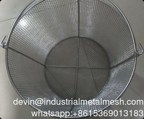 ตะกร้าตาข่ายสแตนเลส 316 ทรงกลม สำหรับการฆ่าเชื้อ ทำความสะอาด และจัดเก็บในอุตสาหกรรม