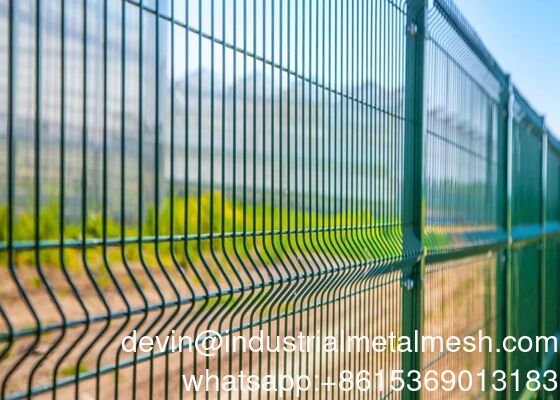 Wholesale High Quality Cheap PVC Coated Curved Welded 3D Wire Mesh Fence Panels