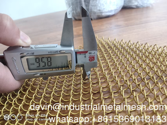 วัสดุพื้นฐานสายเหล็ก ราคา 18ga * ผิวขัดผิวขัดสีเข้มกว่า- สาตินทองแดง รูปทรงสไพร่ เครื่องประดับ Mesh เครื่องประดับ Mesh
