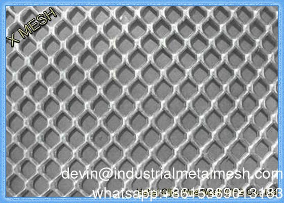 PVC Powder Coating Expanded Metal Mesh ISO Galvanized Expanded Metal Wire Mesh การผลิต Mesh ประดับ