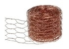 1.2m ความกว้าง 2 นิ้ว Hexagonal Woven Copper Wire Mesh การใช้งานทางการค้า การเกษตร