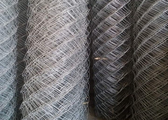 รั้ว Link Chain สังกะสีผ้า Pvc Coated Frame