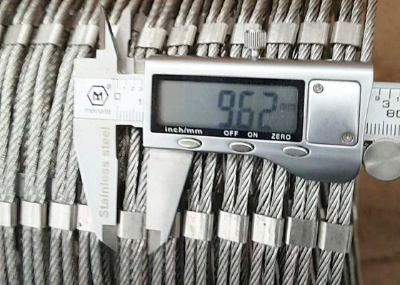 ความหนา 1.5 มม. SS 316 รั้วลวดสลิงตาข่ายสแตนเลสสำหรับสวนสัตว์