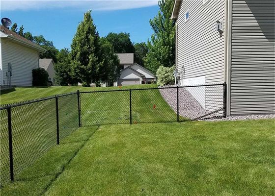 60x60mm Pvc Coated Galvanized Chain Link Fence Fabric เพื่อความปลอดภัย