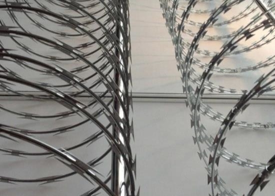 เหล็กกล้าไร้สนิม Anti Climb Blade Barbed Prison concertina razor wire