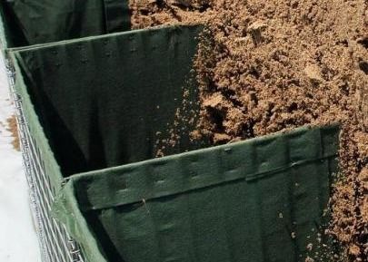 Mil 12 ป้องกันลวดเชื่อมชุบสังกะสีแบบจุ่มร้อน Hesco Sand Barrier