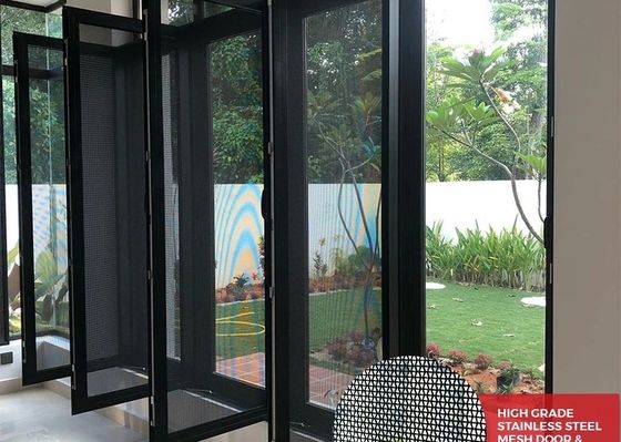 สายกันขโมยยาวนาน 11mesh สแตนเลส 304 316 สีดํา Epoxy โครงการป้องกัน