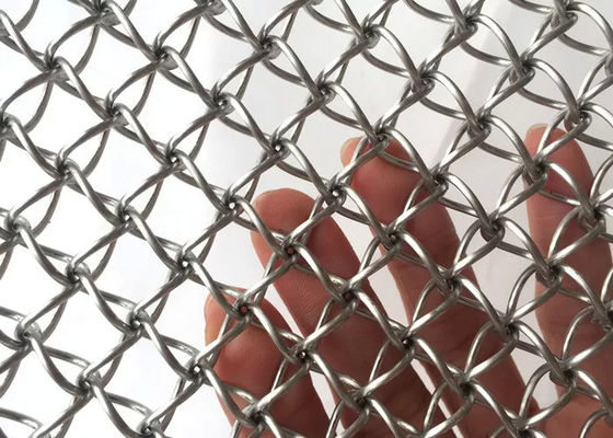 ISO9001 2 มม สแตนเลสแหวน Mesh Screen สําหรับการตกแต่ง