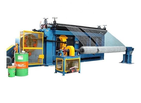 PLC การควบคุมภารกิจหนัก Gabion กล่องเครื่องสําหรับสาย Mesh หกเหลี่ยม