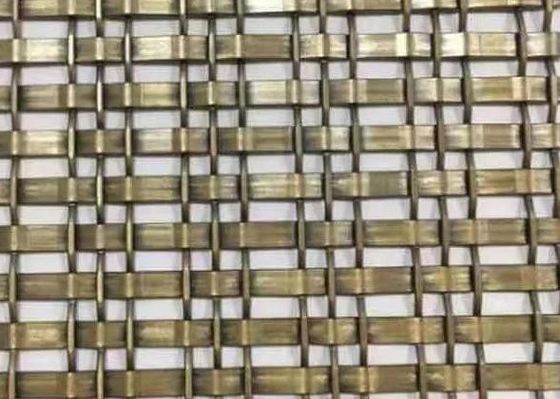เครื่องประดับเหล็ก ทองแดง โลหะ สกรีนไฟฟ้า สร้างสถาปัตยกรรม Mesh Chain Coil Hanging Drapery Ceiling Curtain
