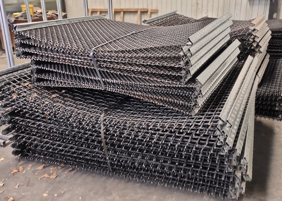 หน้าจอสั่นลวดตาข่าย Crimped Stone Crusher สำหรับการกรองเหมือง