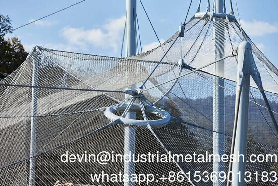 สินค้าขายดี Ss 316 ตาข่ายเชือกลวดสแตนเลสสตีลแบบยืดหยุ่นสำหรับราวบันได
