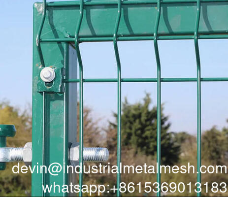 Hot Dip Galvanized 3D Outdoor Decorative Curved Welded Wire Mesh แผนกรั้วสวน