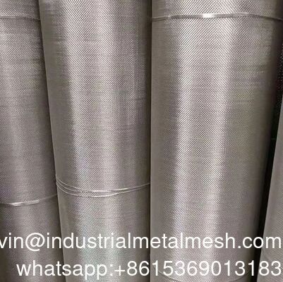สายใยสแตนเลสแบบเรียบ 0.02-5.0mm กว้างเส้นใย & 1-500 Mesh