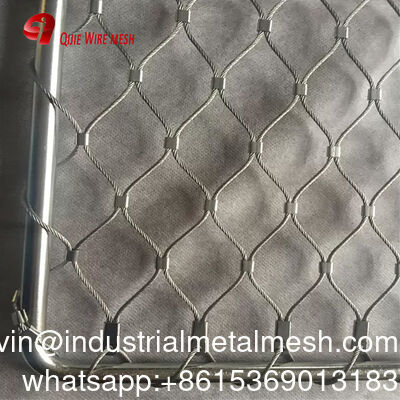 สแตนเลส 304/316 7*7 สวนสัตว์ สายใย Mesh รั้วสีเขียว Wall Mesh เครือข่ายความปลอดภัย สแตนเลส สายใย Mesh