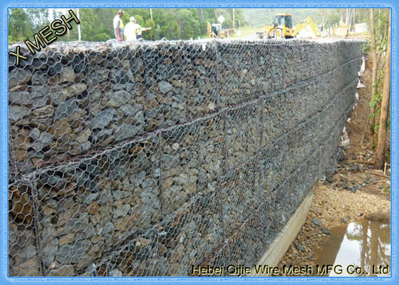 กล่องลวด Gabion ลวด 60X80mm, 3mx1mx1m / ตะกร้าเกเบี้ยนหิน