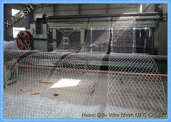 2x1x1m 80X100 Hot Dip สังกะสีหกเหลี่ยมที่นอน Gabion สำหรับกำแพงกันดิน