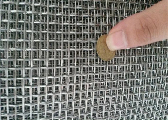 Crimped Decorative Metal 8 Gauge Facade Mesh สำหรับกำแพงม่าน